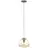 Brilliant Kaizen Suspension Luminaire Verre Suspension Luminaire Métal Noir Beige | 250mm - Convient pour 1x E27