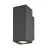 SLV Enola Up/Down Applique Murale Aluminium Gris Carré 7.8W 700lm - 940 Blanc Froid | Extérieur - IP65 - Meilleur Rendu Des Couleurs - Dimmable 
