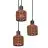 Ledvance Decor Suspension Luminaire Brun | Convient pour 3x E27