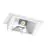 Downlight LED Wallwasher Wally Maxi Gris 46W 6050lm 70x75D - 830 Blanc Chaud - 238x145mm