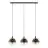 Eglo Suspension Luminaire Ariscani 1 Acier Noir | Convient pour 3x E27