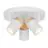 D'Lite Plafondlamp Beitem Metaal Mat Wit FSC Hout | Geschikt Voor 3x GU10