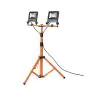 Ledvance LED Breedstraler Bouwlamp Driepoot Donker Grijs 2X30W 5400lm 120D - 840 Koel Wit | IP65 - Symmetrisch