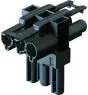 Lupa-con T-Splitter 3-voudig 1x male,2x female zw. EPCOM/3
