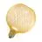 Osram Decor Plat Lamp In Métal Boîtier Vide  LED E27 Globe Dépolie Dorée 3.5W 300lm - 827 Blanc Très Chaud | Équivalent 25W