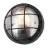 D'Lite Applique Murale Ecco Noir Rond | IP54 - Convient pour 1x E27