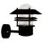 Nordlux Blokhus Up Applique Murale Noir | Convient pour 1x E27
