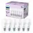 Lot 6x Philips Ampoule LED E27 Poire Dépolie 13W 1521lm - 827 Blanc Très Chaud