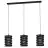 Eglo Suspension Luminaire Cremella Acier Noir | Convient pour 3x E27